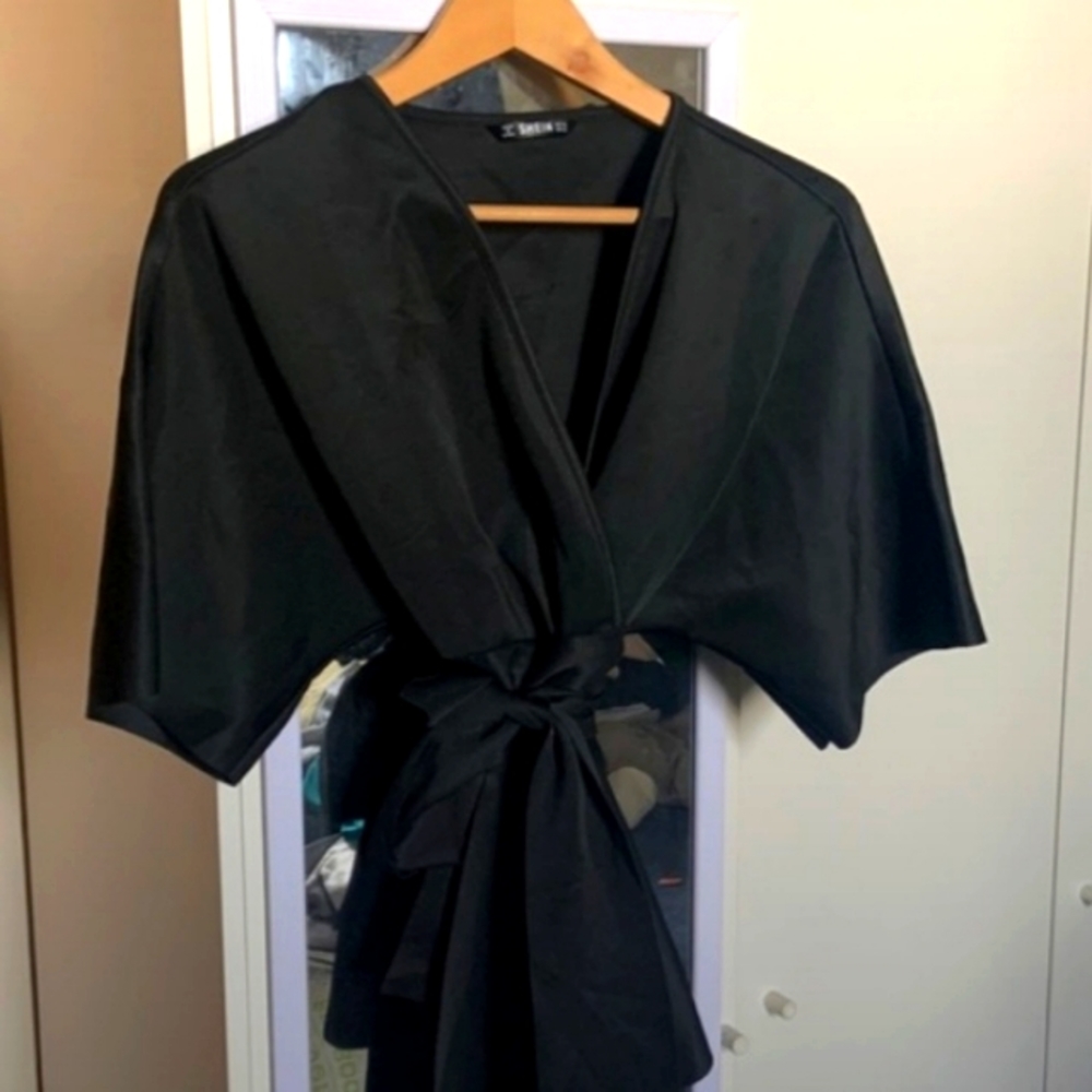 SHEIN Wrap Blouse